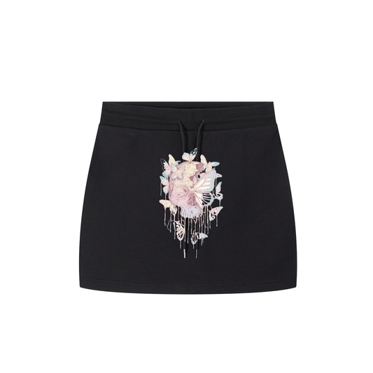 Gothic Flutter Mini Skirt