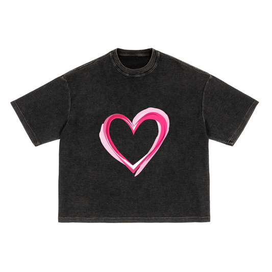 Textured Waffle Washed Boxy T-Shirt