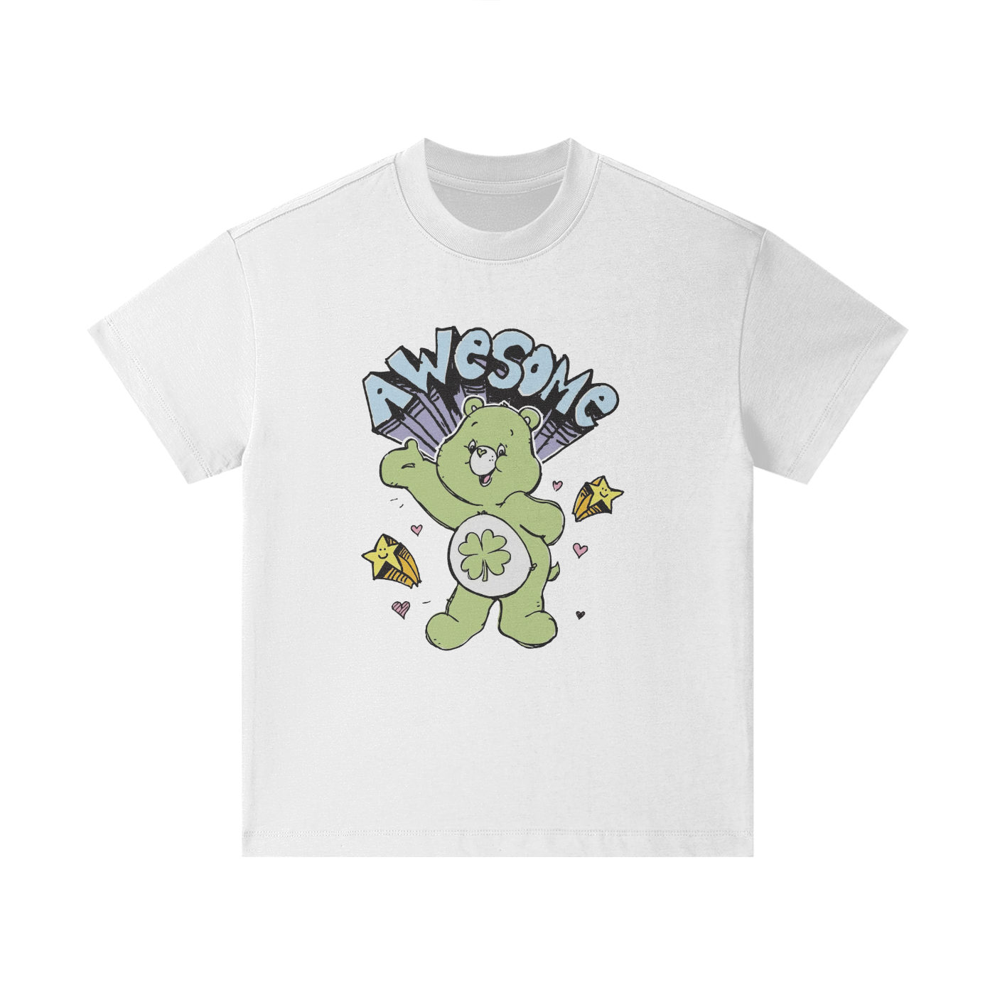 Happy Clover Bear Kids Tee