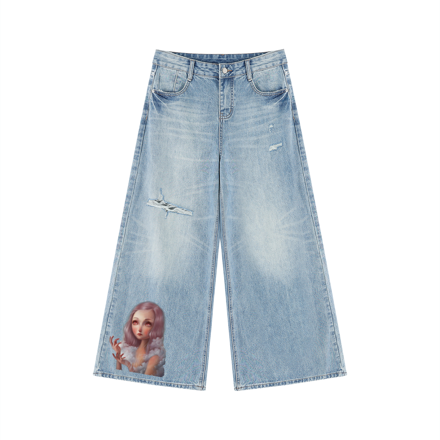 Pastel Aura Wide‑Legs