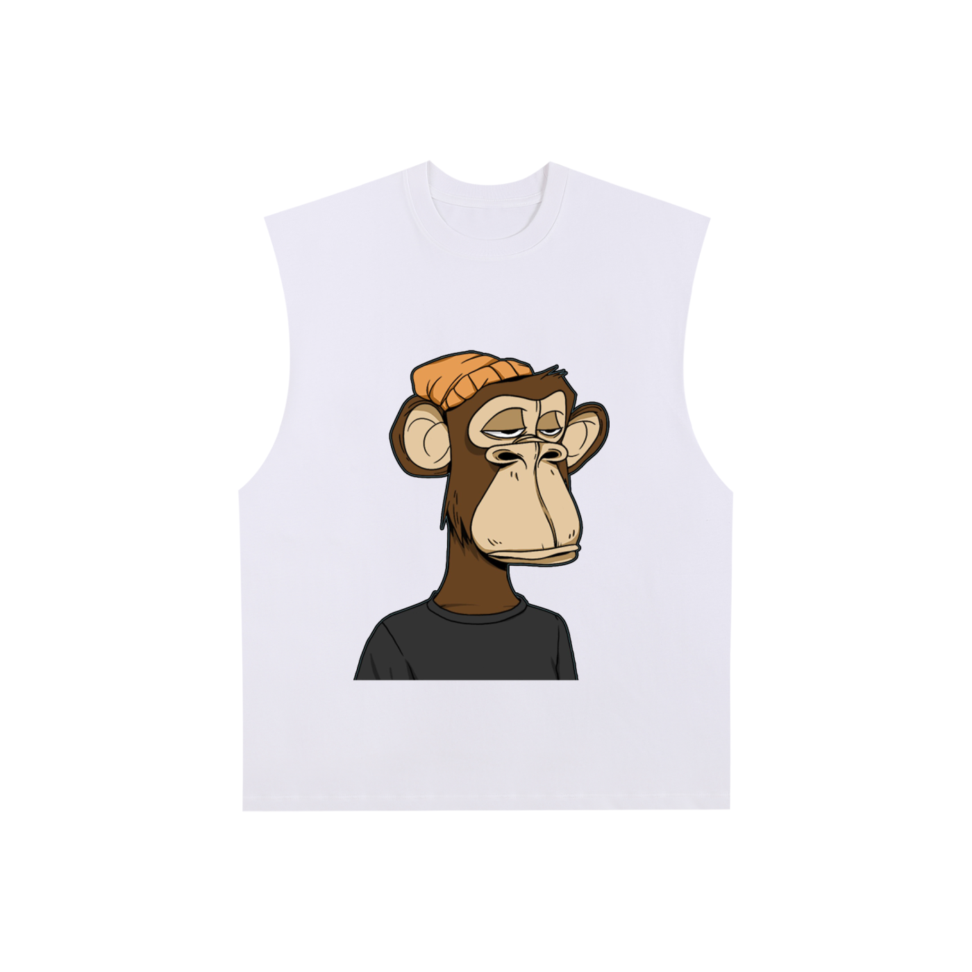 Raw Edge Cotton Tank Top