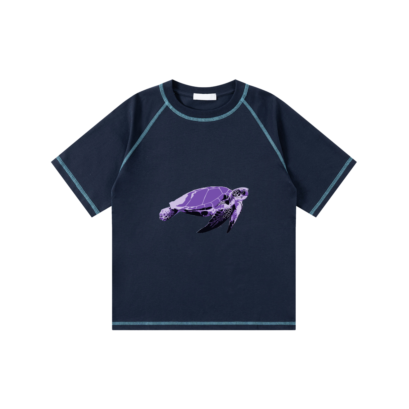 Loose Contrast-Stitched Kids' T-Shirt