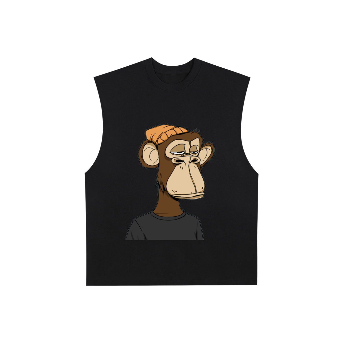 Raw Edge Cotton Tank Top