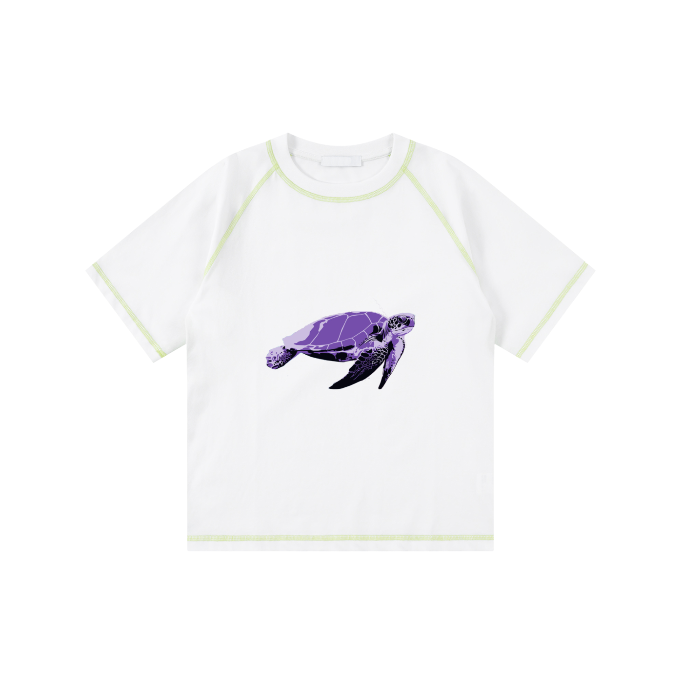 Loose Contrast-Stitched Kids' T-Shirt