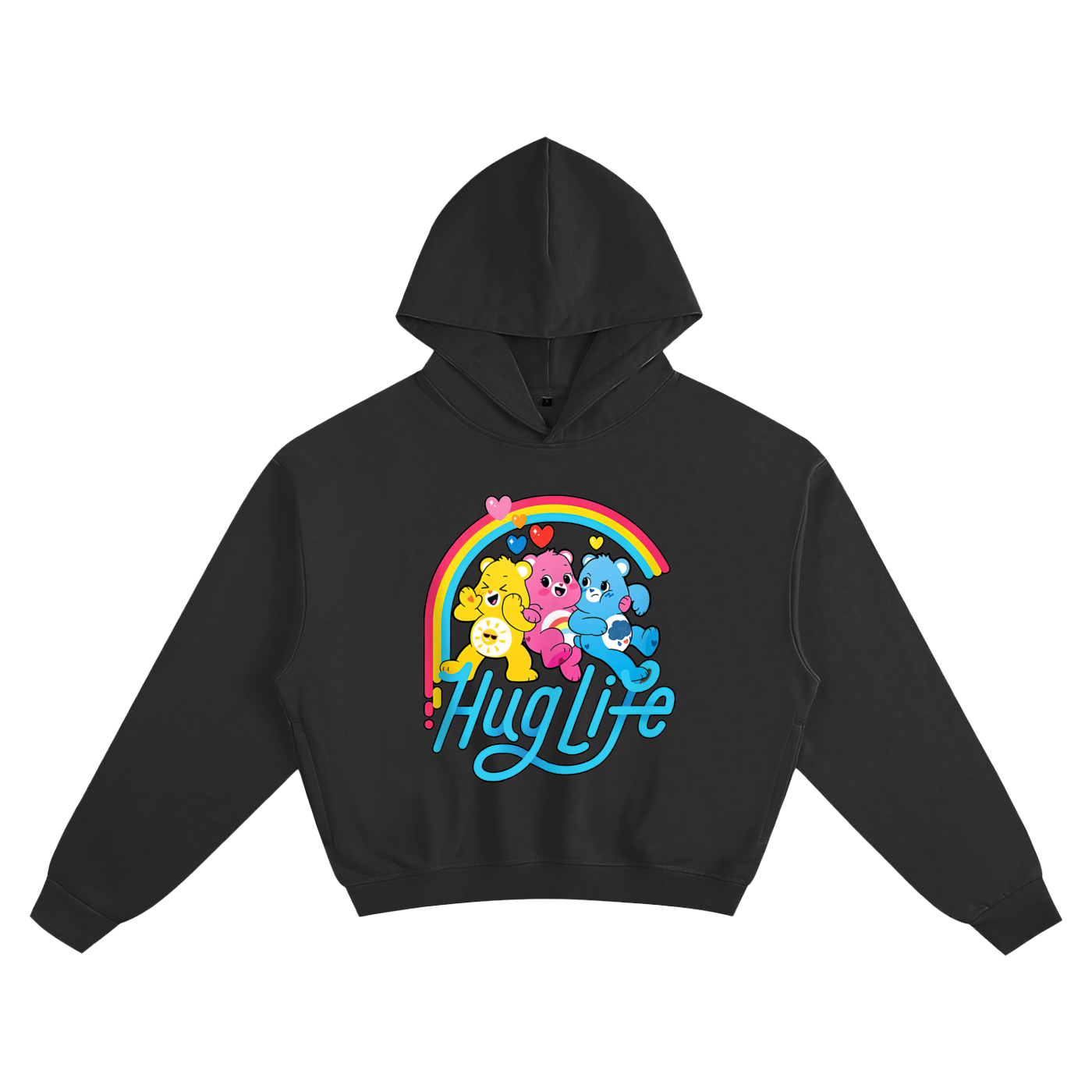 Hug Life | Unisex  Cropped Hoodie