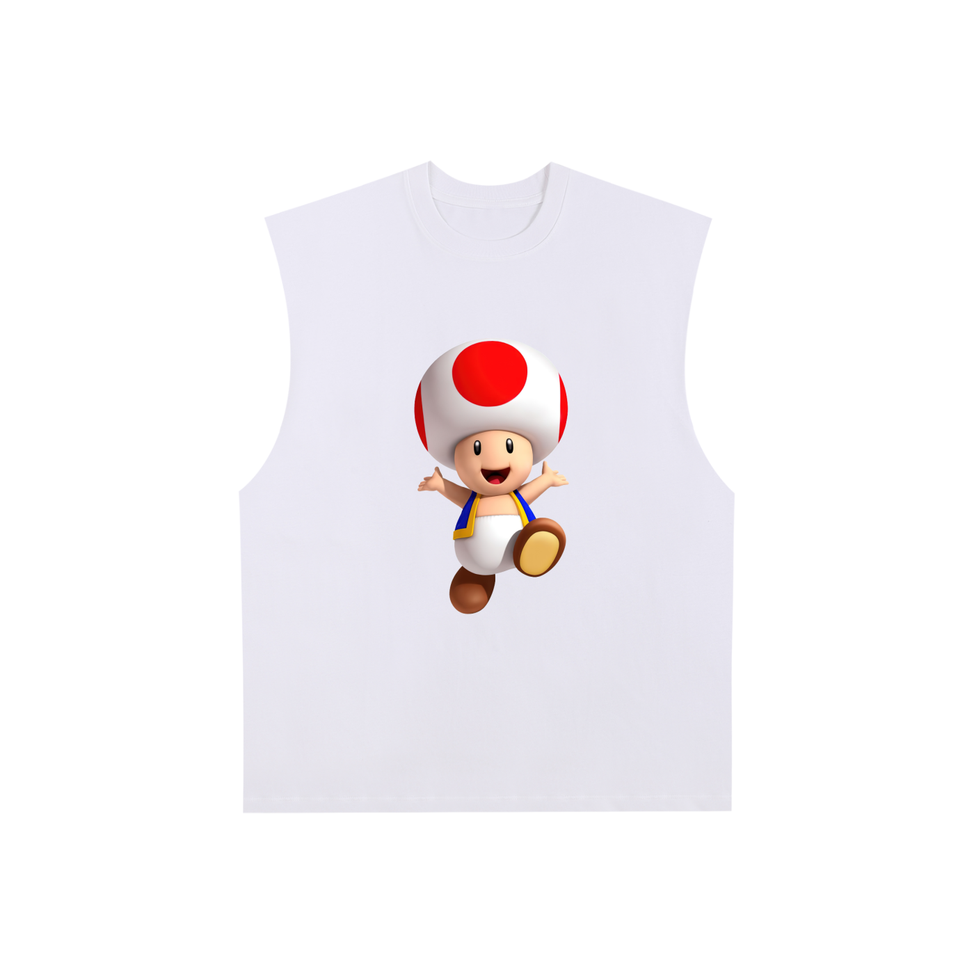 Raw Edge Cotton Tank Top