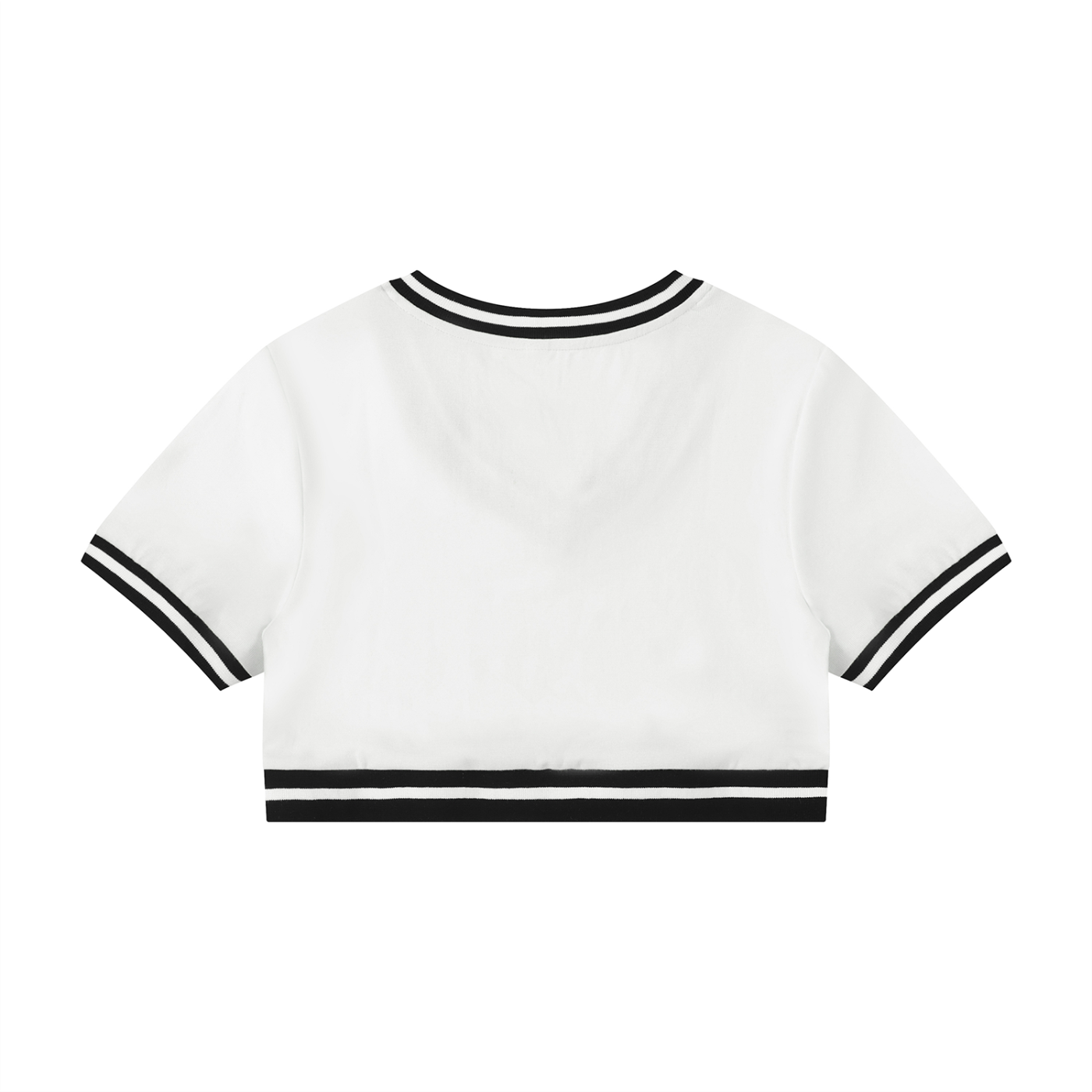 Women's Blue Bear Bite  Crop Tee